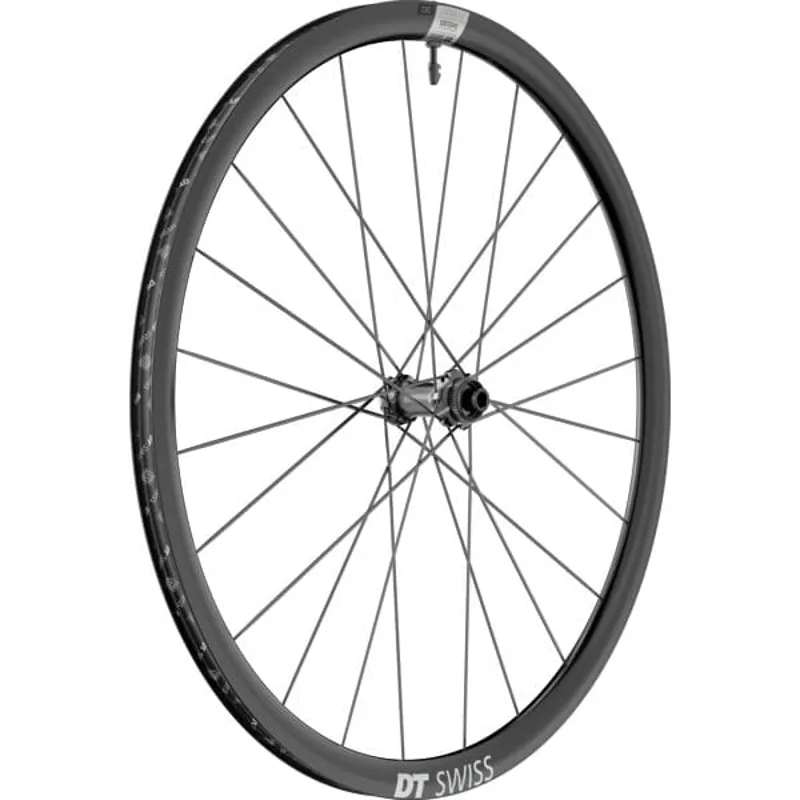 DT Swiss A1800 30mm C DB FR Black front - 30 mm alloy clincher 12 x 100 mm