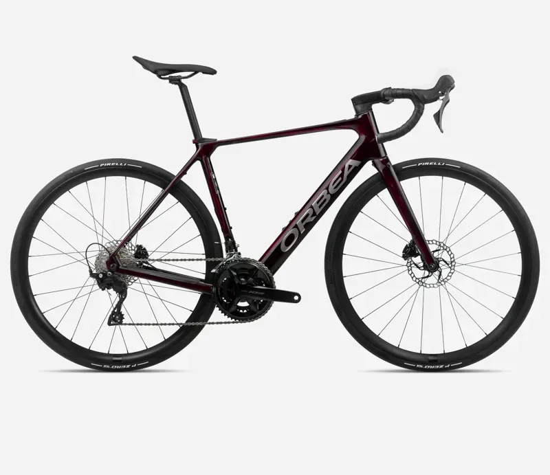 Orbea Gain M30 Electric Road Bike in Wine Red/Carbon