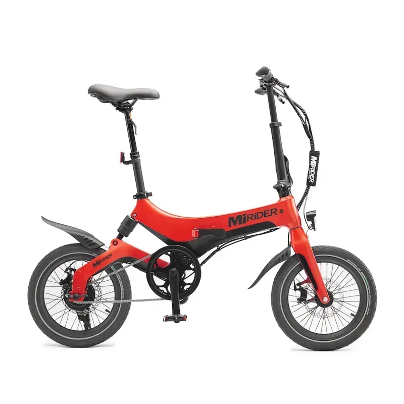 MiRiDER One 16 Folding E-Bike in Eclipse Red