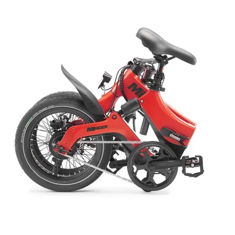 MiRiDER One 16 Folding E-Bike in Eclipse Red-1