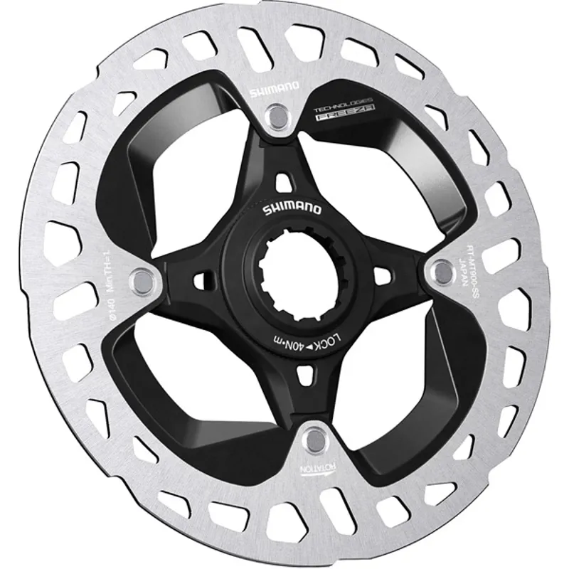 Shimano RT-MT900 External 160mm Centre Lock Brake Rotor in Black/Silver