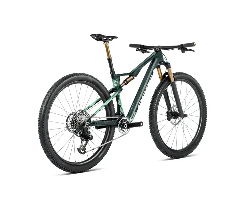 Orbea Oiz M-Ltd Mountain Bike In Oft Forest Green/Green Mint Gloss-2