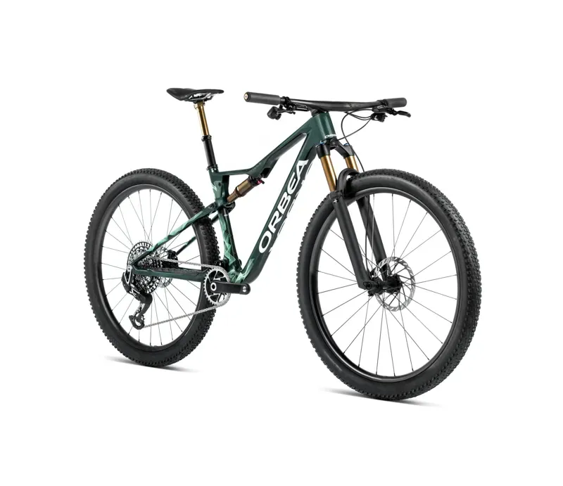 Orbea Oiz M-Ltd Mountain Bike In Oft Forest Green/Green Mint Gloss-1