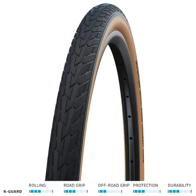 Schwalbe Road Cruiser K-Guard in Black Tan-1