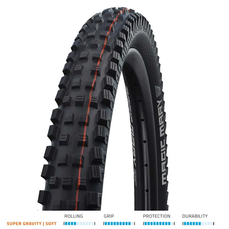 Schwalbe Magic Mary Addix Mountain Bike Tyre - Super Gravity TLE 29 x 2.40