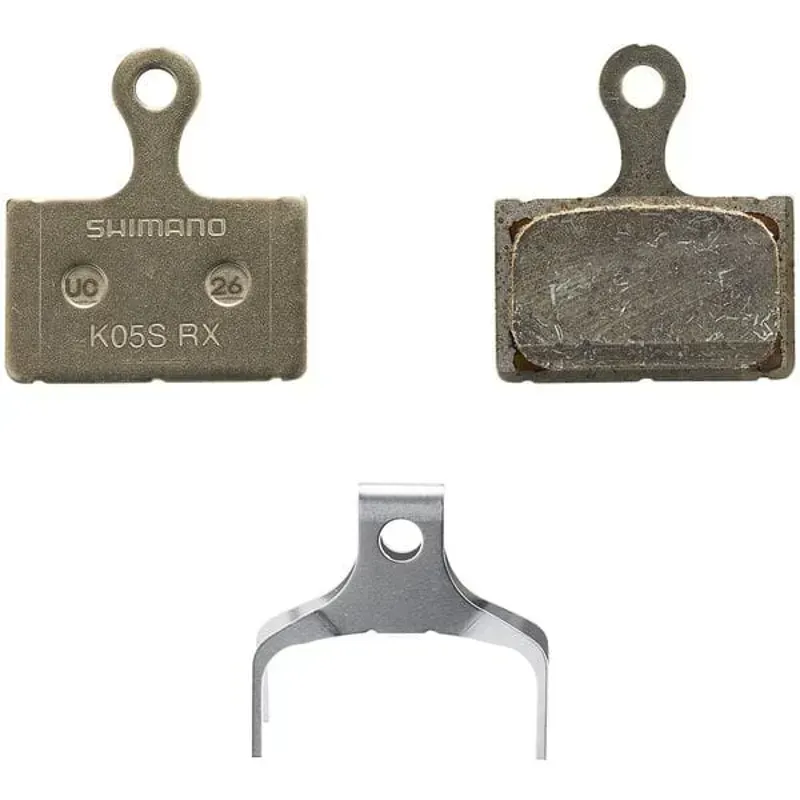 Shimano Spares K05S Resin Disc Brake Pad Steel Back in Black-1