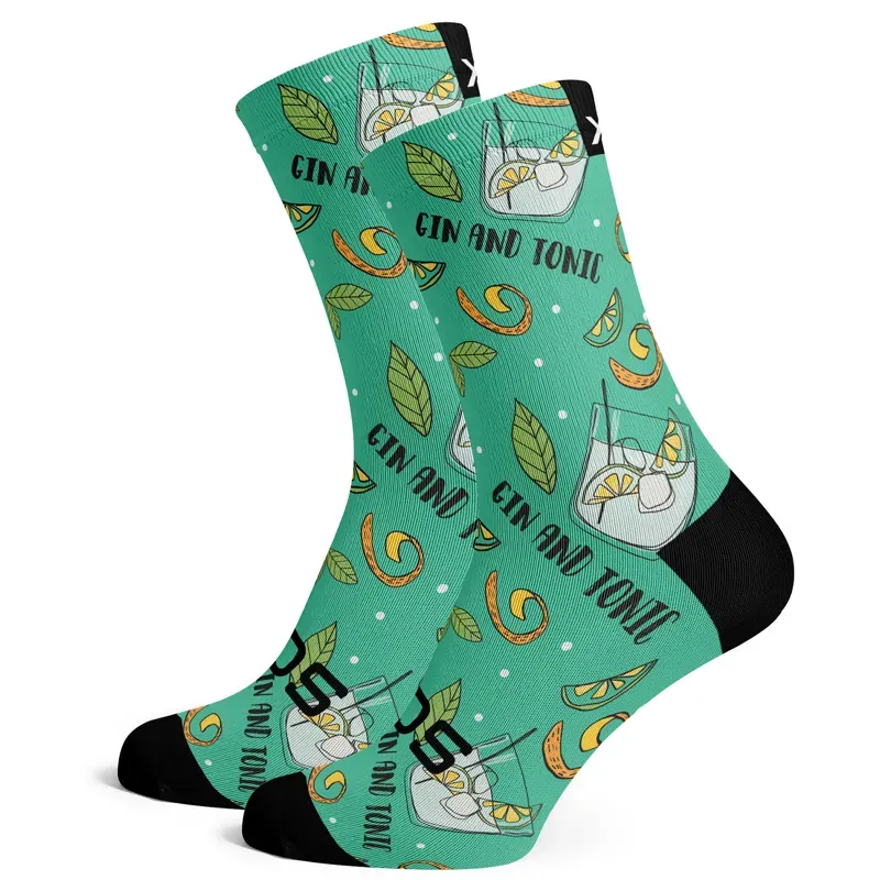 Sox Footwear G And T Bright and Fun Premium Crew Socks in Green