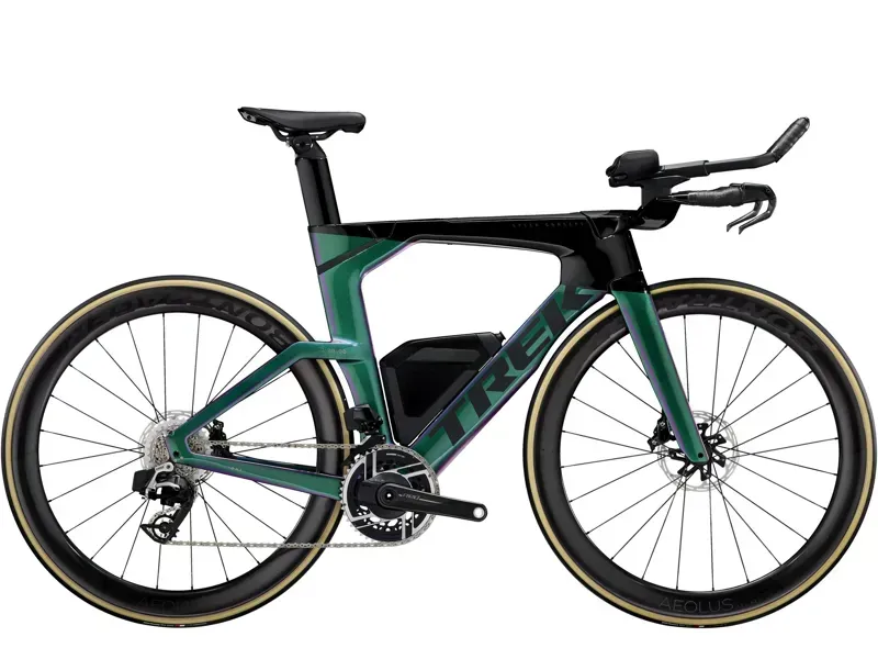 Trek Speed Concept SLR 9 AXS Triathlon Bike in Emerald Iris/Trek Black