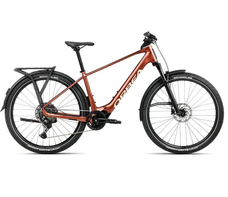 Orbea Kemen Adv 20 E-Hybrid Bike In Mars Red/Ivory White Gloss