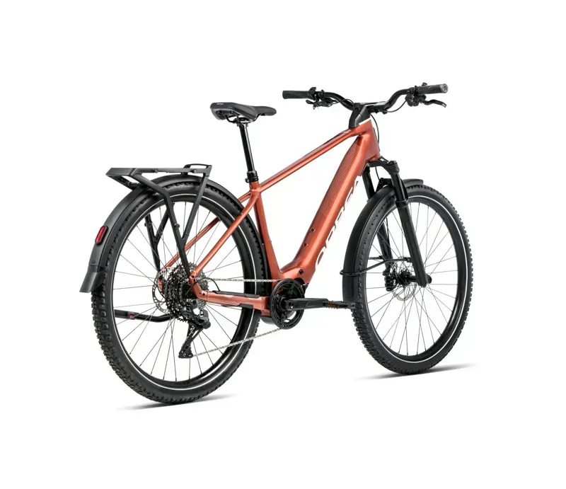 Orbea Kemen Adv 20 E-Hybrid Bike In Mars Red/Ivory White Gloss-2