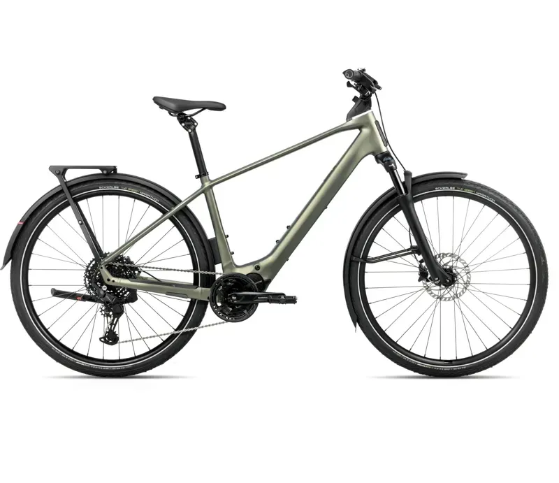 Orbea Kemen Tour 20 E-Hybrid Bike in Spaceship Green Matt
