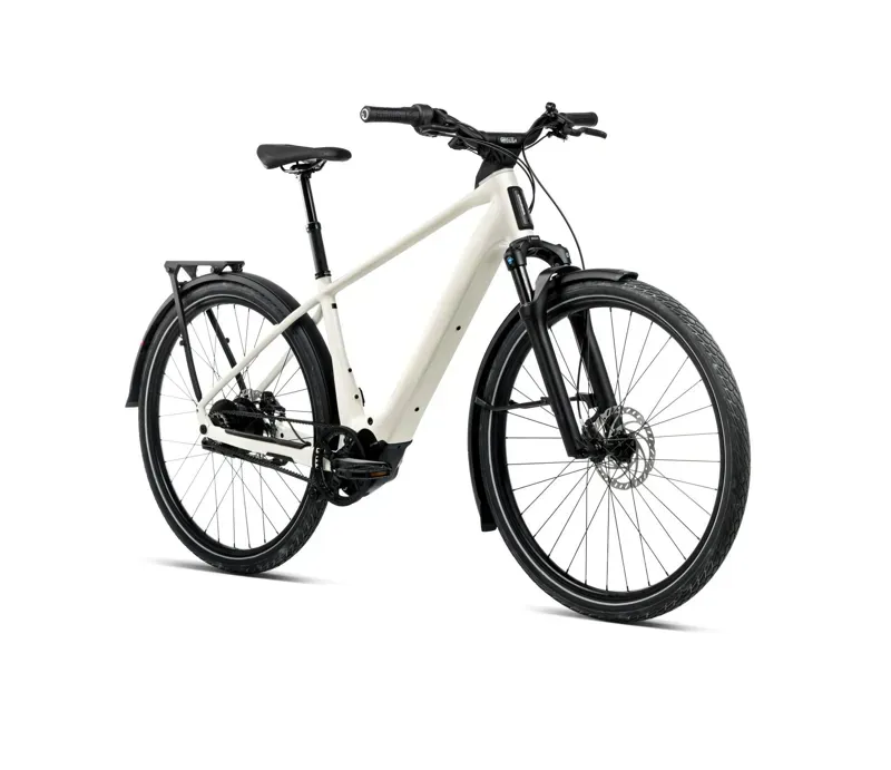 Orbea Kemen Tour 10 E-Hybrid Bike In Ivory White Gloss-1