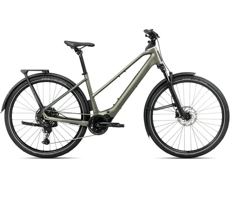 Orbea Kemen Tour 20 Mid E-Hybrid Bike in Spaceship Green Matt