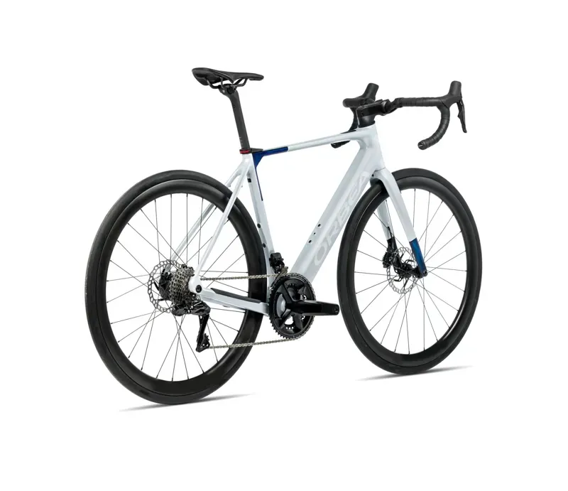 Orbea Gain M40 Halo Silver Matt - Blue Carbon View-2