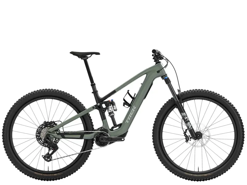 Trek Fuel+ EX 9.7 Gen 2 E-Mountain Bike in Lichen Green/Keswick Green Splatter