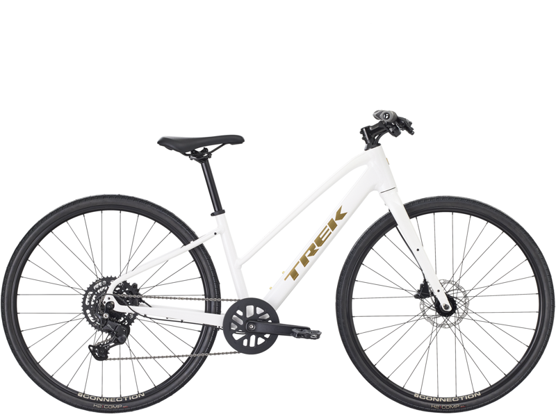 Trek FX 2 Midstep Hybrid Bike in Crystal White