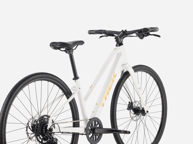 Trek FX 2 Midstep Hybrid Bike in Crystal White-1