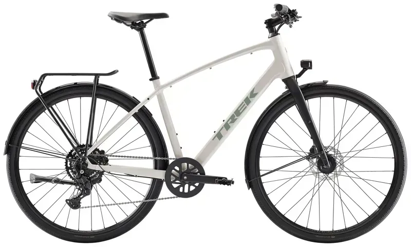 Trek FX Sport AL Equipped Hybrid Bike in Buff Beige/Era White Splatter