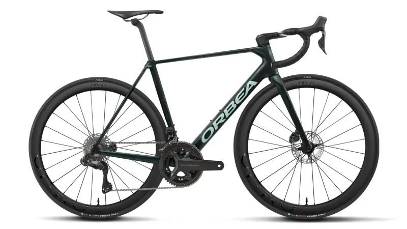 Orbea Orca M20i Team Road Bike in Escape Green - Carbon View