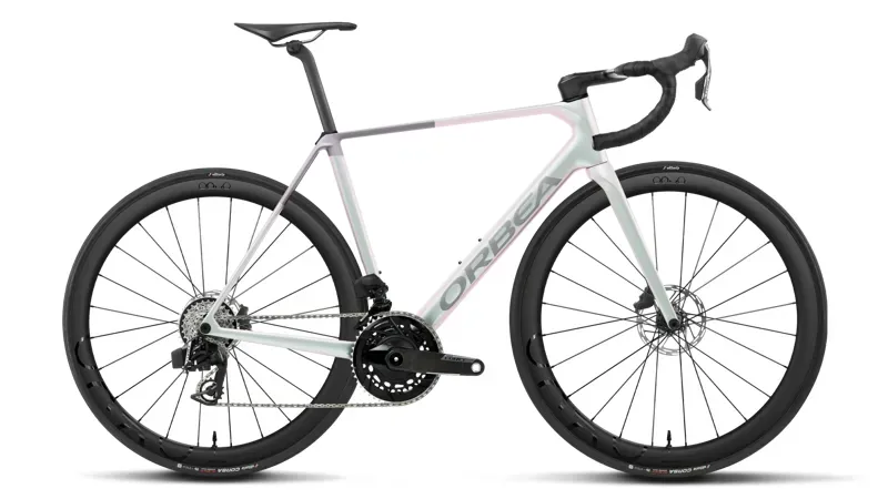 Orbea ORCA M21E Team Road Bike in Iris White - Lilac