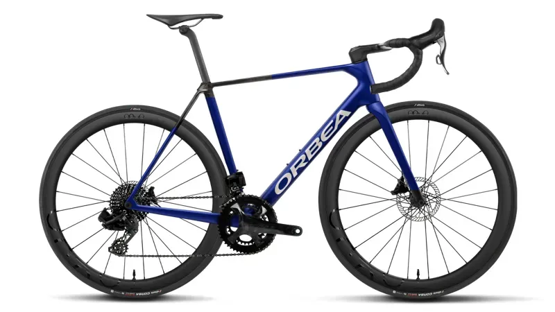 Orbea Orca M22 Team Road Bike in Cobalt Blue - Carbon Raw