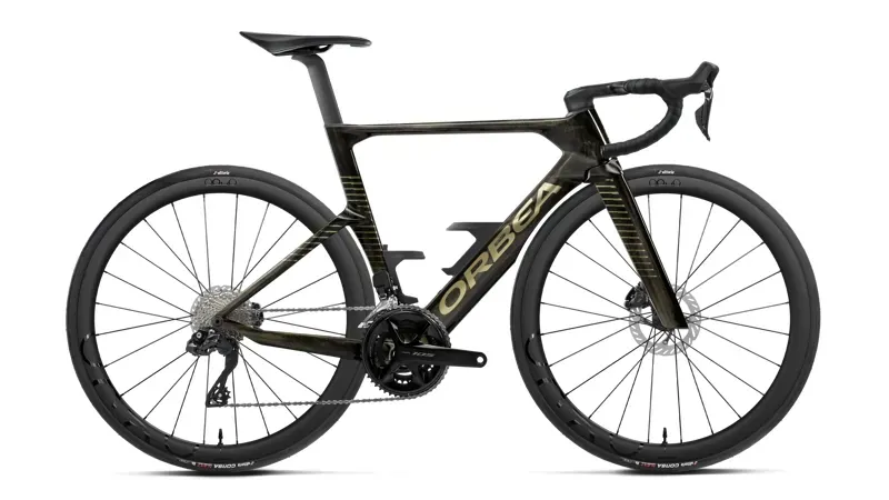 Orbea Orca Aero M30i LTD Road Bike in Magic Gold C.View - Titanium