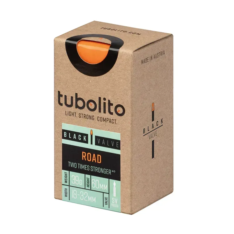 Tubolito Tubo 700x18/32c 60mm Presta Valve Road Inner Tube in Black