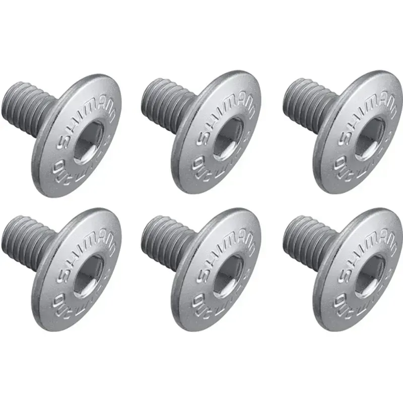 Shimano Spares Cleat Fixing Bolt M5x8mm 6-pack in Silver